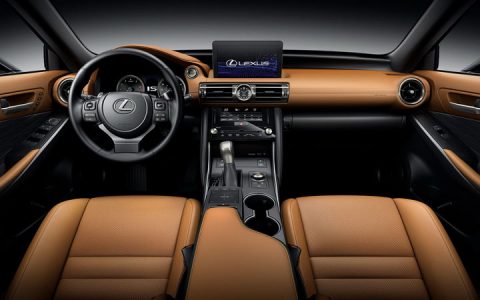 Цветовая гамма салона Lexus IS 2021