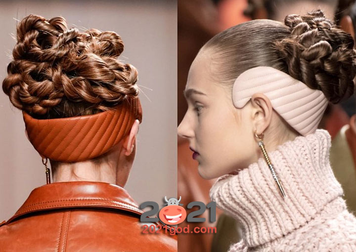 Модные аксессуары зимы 2020-2021 - обратные обручи