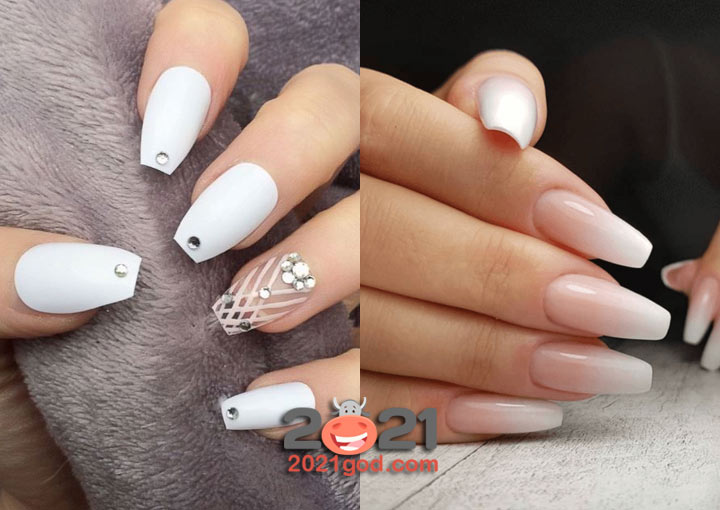 Модные формы ногтей на 2021 год - пуанты