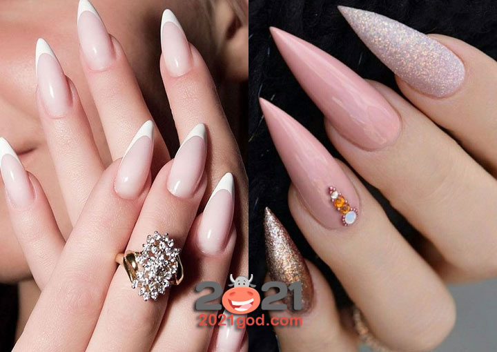 Модные формы ногтей на 2021 год - стилеты