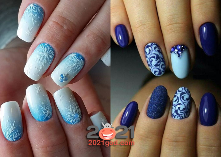 Модный зимний маникюр 2020-2021