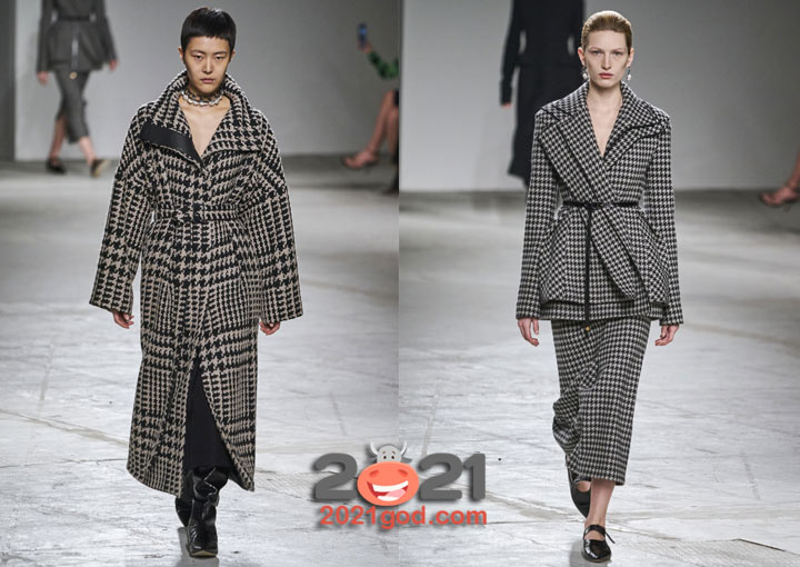 Модные принты зимы 2020-2021 - гусиная лапка