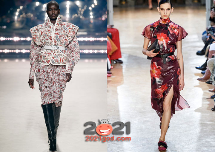 Принты сезона осень-зима 2020-2021 - модная флористика