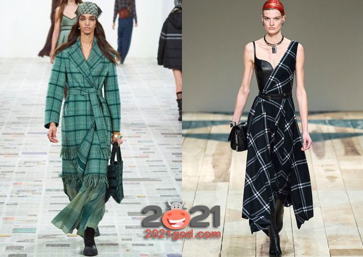 Клетчатый принт - модные тенденции 2021 года
