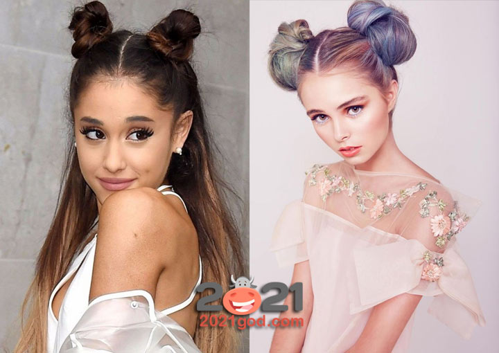 Модные пучки на 2021 год