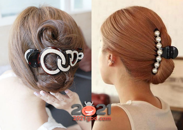Модные большие заколки на 2021 год