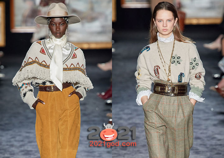 Модные свитера в этническом стиле осень-зима 2020-2021