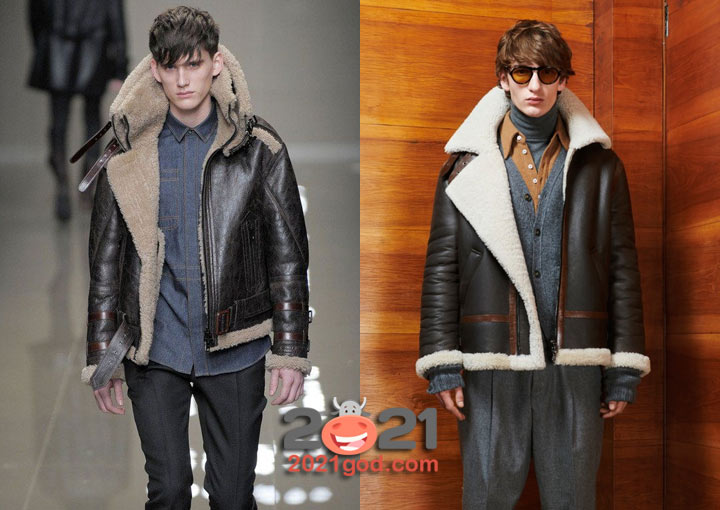 Мужская дубленка авиатор на 2021 год