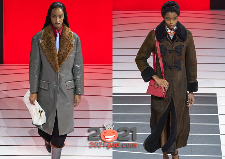 Длинные женские дубленки на 2021 год