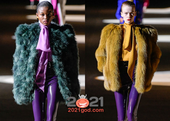 Цветные шубы на зиму 2020-2021 года