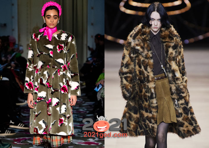 Модные шубы 2021 года с рисунками