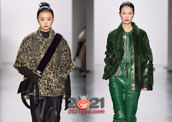 Короткие плюшевые шубки 2021 года