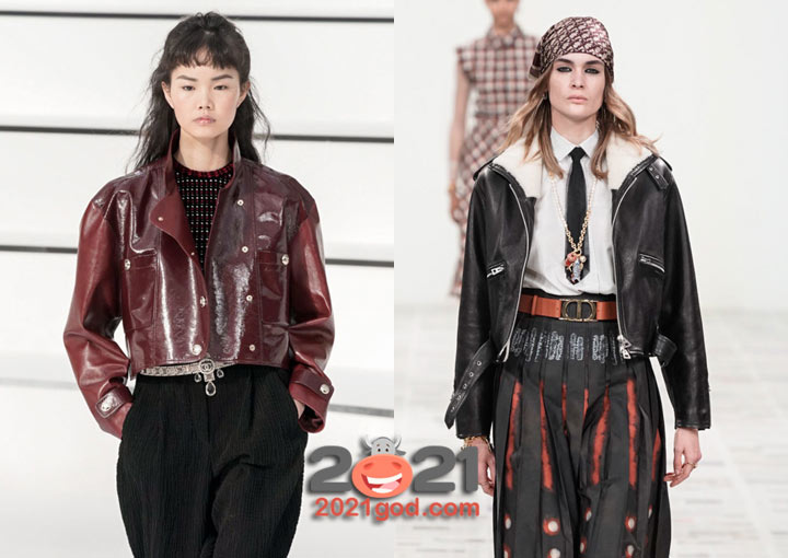 Кожаная куртка косуха осень-зима 2020-2021