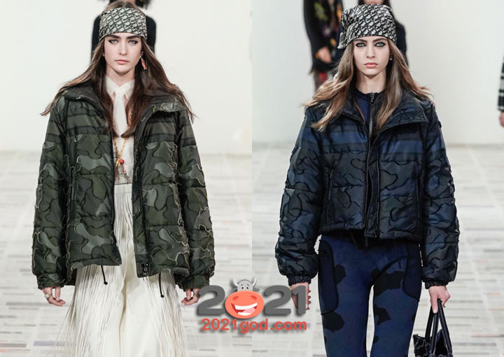 Модные пуховики Dior осень-зима 2020-2021