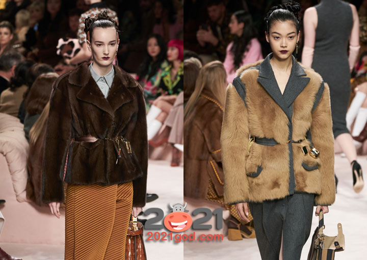 Модные меховые куртки Fendi осень-зима 2020-2021