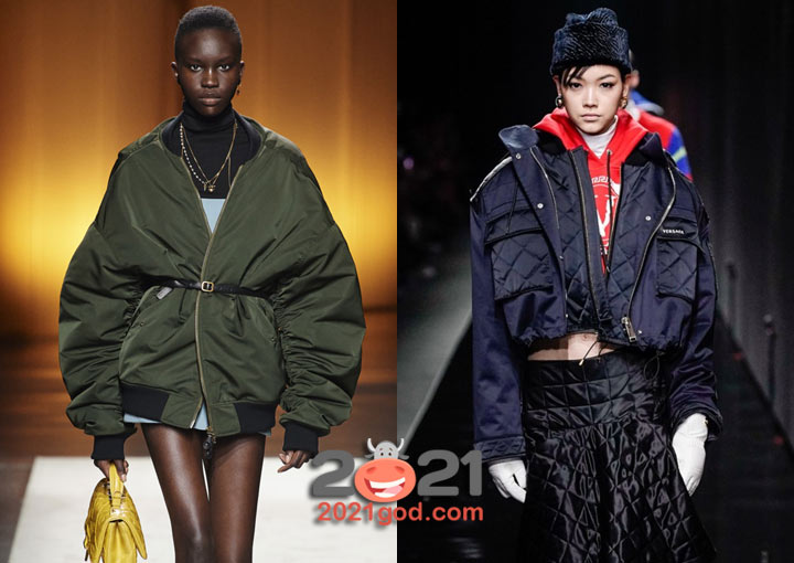 Пуховик бомбер - тренды зимы 2020-2021 года