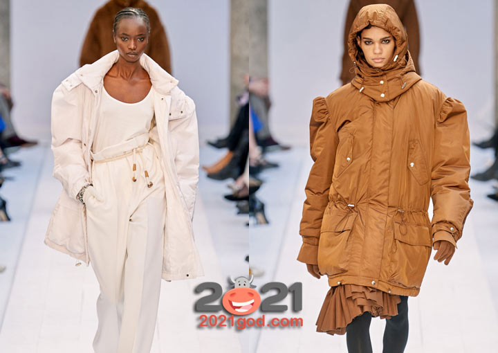 Модный пуховик парка осерсайз на 2021 год