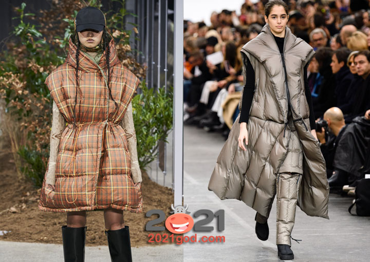 Модные пуховые жилеты на 2021 год