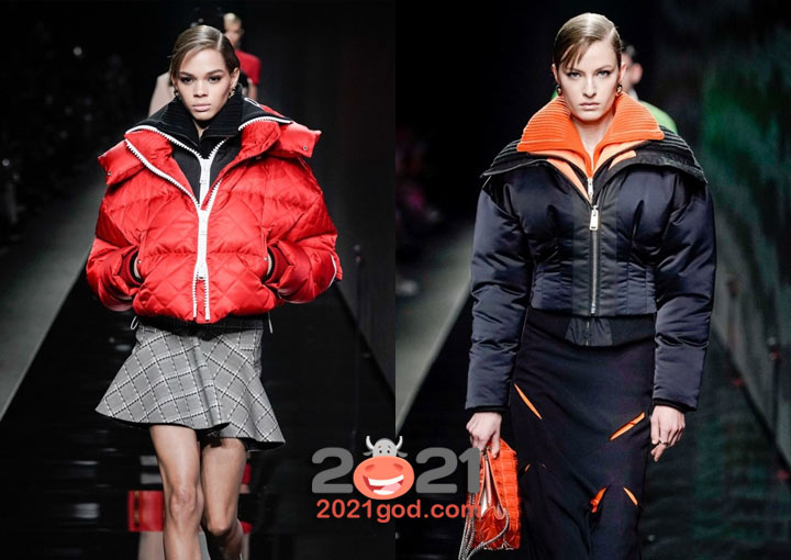 Короткие пуховики в спортивном стиле зима 2020-2021
