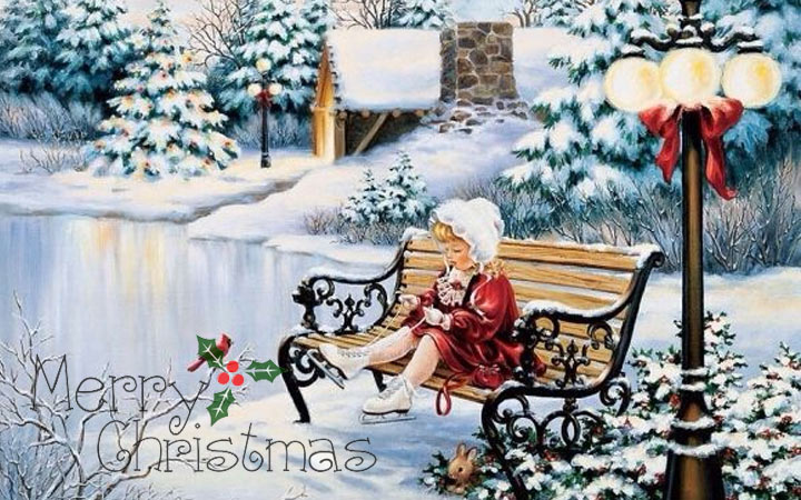 Старинная открытка С Рождеством Христовым