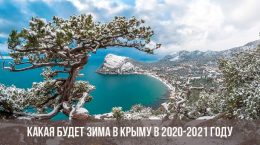 Зима в Крыму 2020-2021