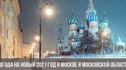 Погода на Новый 2021 год в Москве и Московской области