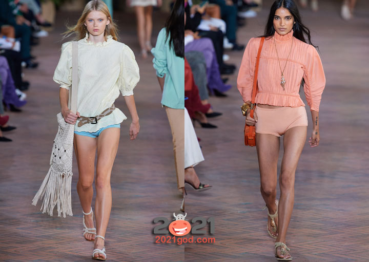 Мода сезона весна-лето 2021 - короткие шорты