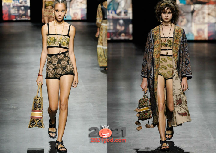 Мода сезона весна-лето 2021 - короткие вязанные шорты