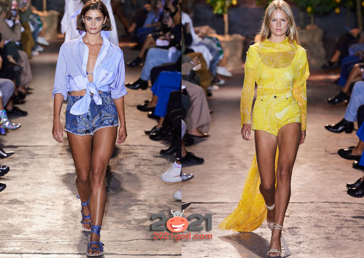 Мода сезона весна-лето 2021 - ультракороткие шорты
